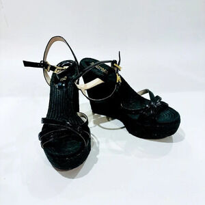 MICHAEL KORS  Black wedges sandals